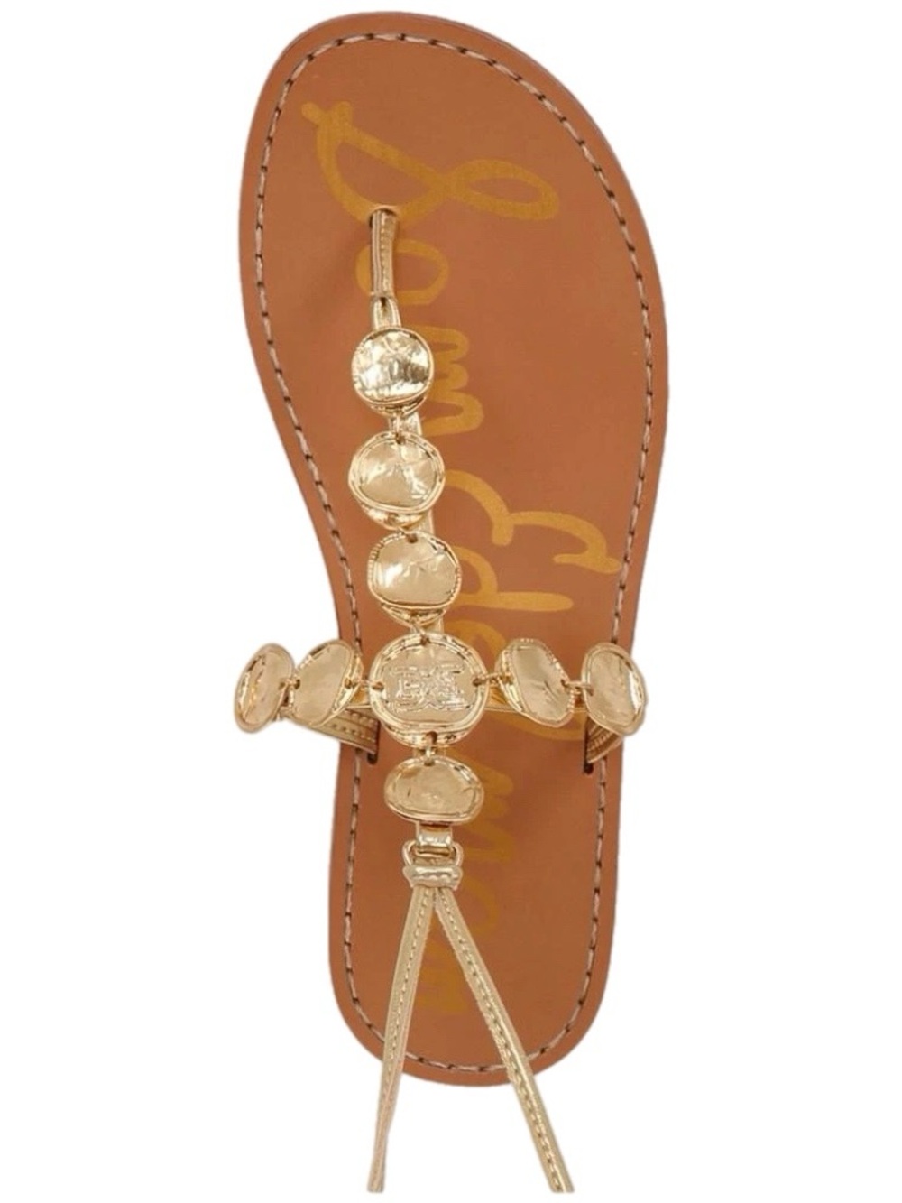 Sam Edelman Deirdre Embellished Wrap Sandal NEW Size 7 Gold